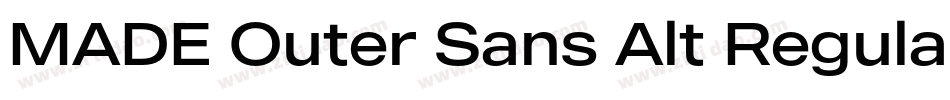 MADE Outer Sans Alt Regular PERSONAL USE字体转换
